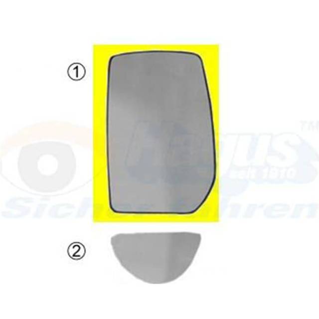 Mirror Glass, outside mirror 1898837 Hagus 1898837