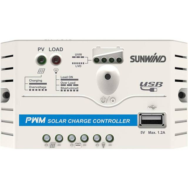 Solcellsregulator Sunwind Basic 10A 12V