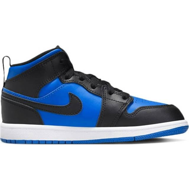 Nike Air Jordan 1 Mid PS Black Black White Royal Blue Price