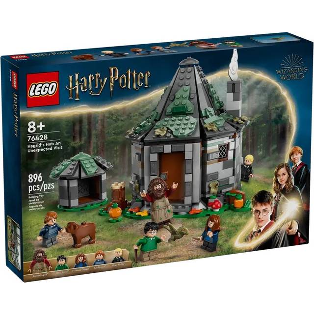 LEGO Harry Potter Hagrids Hütte: EIN unerwarteter Besuch Set mit 5 Mini-Figuren und 2 Tierfiguren, Geschenk für Frauen und Männer, magisches Abenteuer-Spielzeug, Fantasy Set 76428