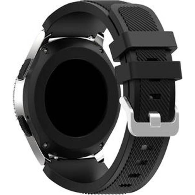 Samsung Galaxy Watch 46mm Klockarmband i silikon med twilltextur - Svart