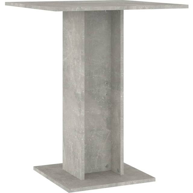 vidaXL BistroTable Concrete Grey Engineered Wood Bar Table Patio Furniture