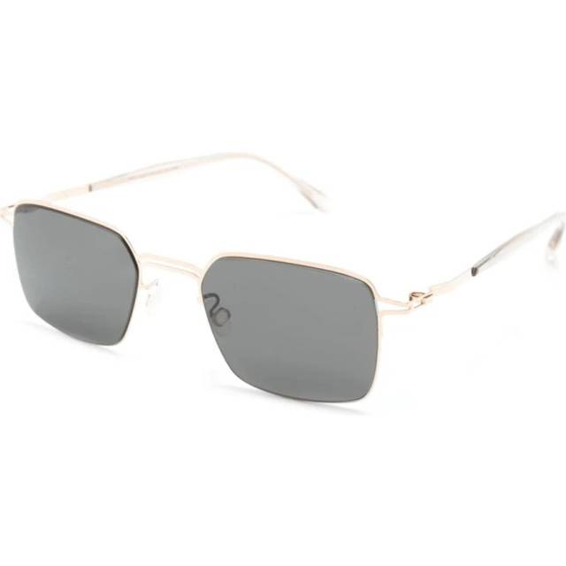 Mykita, Sunglasses, unisex, Yellow, 51 MM, Modern Square Metal Sunglasses Alcott