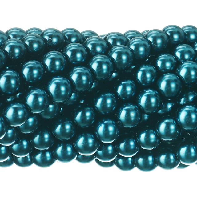 RUBYcA 200Pcs czech Tiny Satin Luster glass Pearl Round Beads Beading