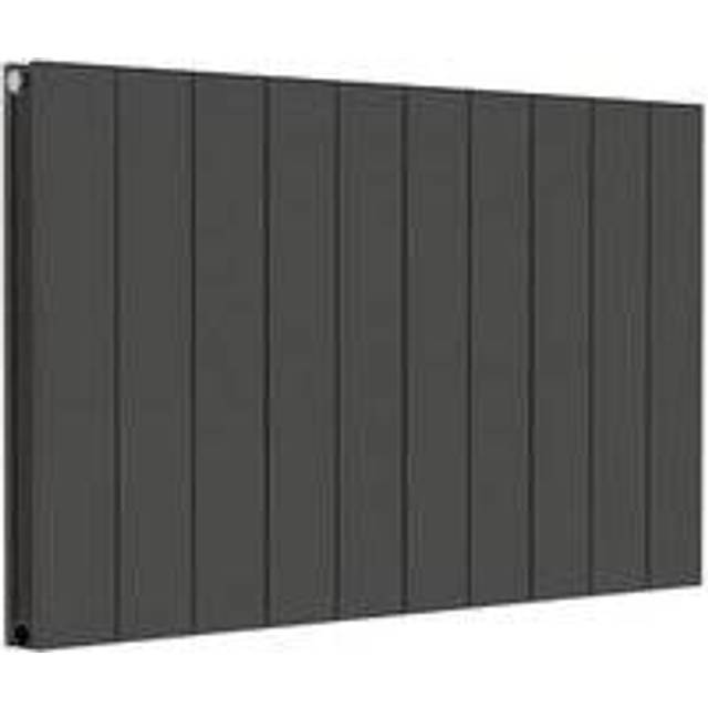 Towelrads Ascot Double Anthracite Aluminium Designer Radiator - 60 X 14Cm, Grey