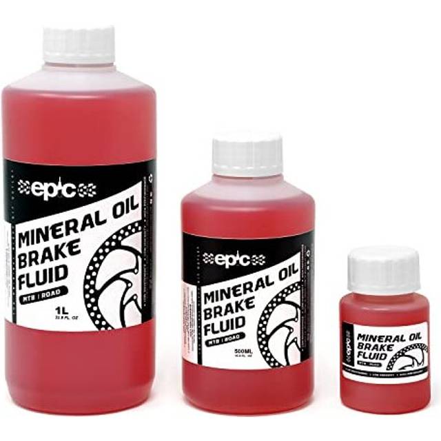 Mineral Oil Brake Fluid for Shimano/Tektro/TRP Disc Brakes | MTB & Road | High Performance Oil for Brake Bleeding | Red - 500ml
