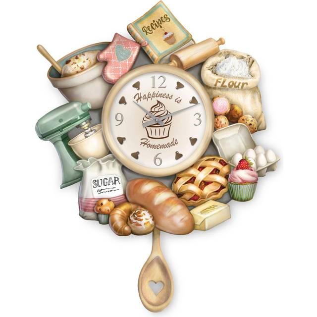 'Homemade Happiness' Baking Wall Clock