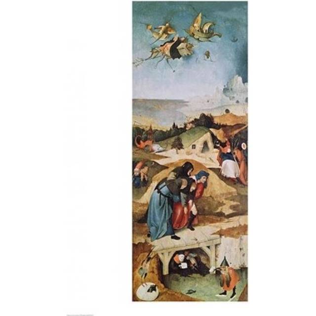 Left Wing of The Triptych of The Temptation of St. Anthony Poster Print by Hieronymus Bosch - 24 x 36 in. - Large