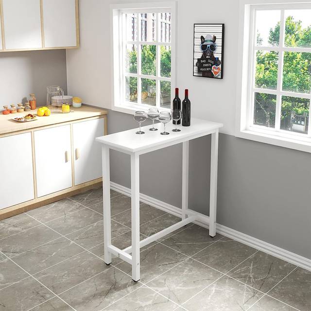 Dequinton Rectangular 120cm L x cm W Dining Table - White (H100 x L140 x W40cm)
