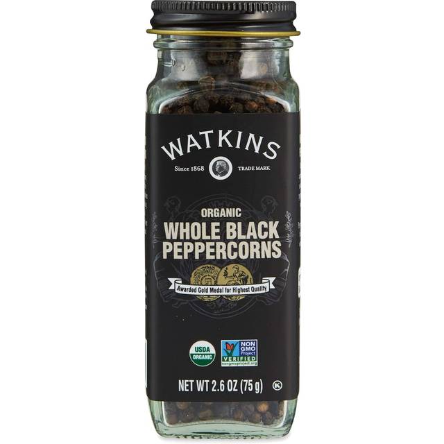 Watkins Organic Whole Black Peppercorns 2.6 oz