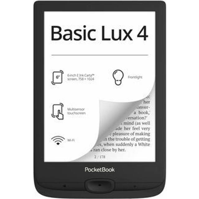 Pocketbook Basic Lux 4 Black 8 GB eBook-Reader 6" Dach-Version eINK Touch Wi-Fi