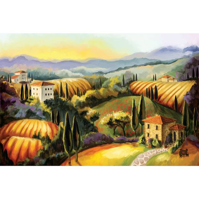 Tuscan - Wrapped Canvas Painting (30cm H x 46cm W x 3.8cm D)