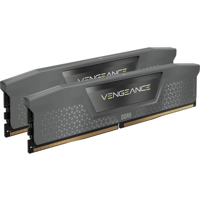 CORSAIR VENGEANCE DDR5 32GB (2x16GB) DDR5 6000MHz CL30 AMD EXPO Intel XMP iCUE Kompatibelt datorminne – Grå (CMK32GX5M2B6000Z30)