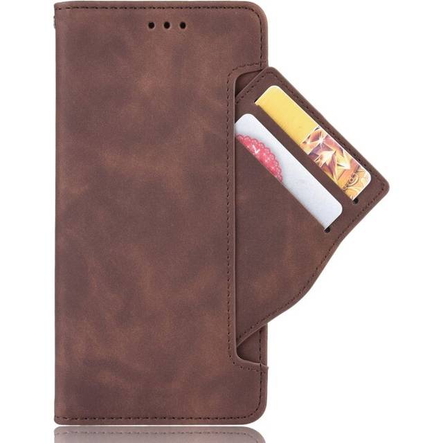 Wallet Style Skin Feel Calf Pattern Leather Case for Galaxy A50s, with Separate Card Slot(Brown)