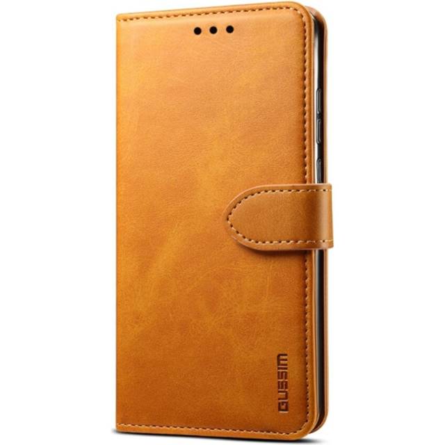 For Galaxy Note 10 GUSSIM Business Style Horizontal Flip Leather Case with Holder & Card Slots & Wallet(Orange)