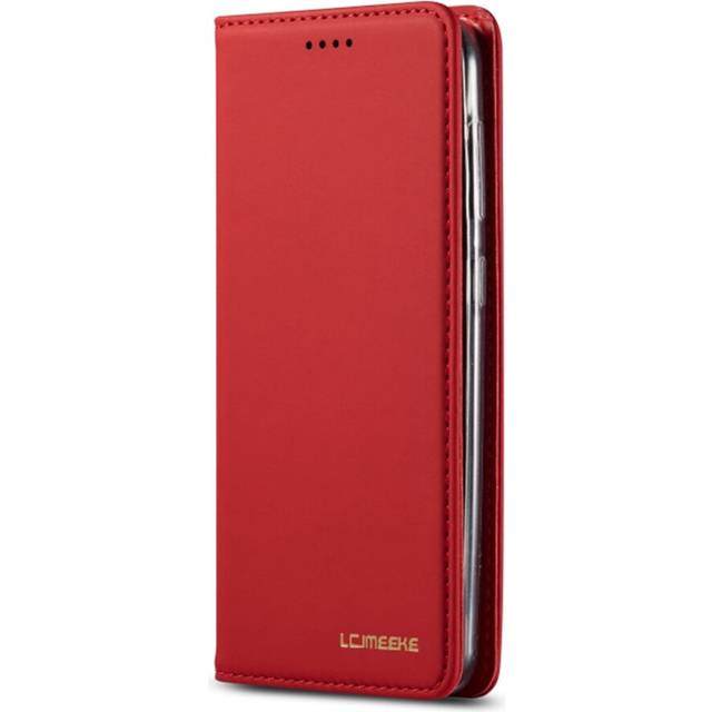 For Galaxy A40  Skin Hand Feeling PU + TPU Horizontal Flip Leather Case with Holder & Card Slot & Wallet(Red)