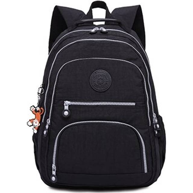 Backpacks School Backpack for Teenage Girls Female Laptop Bagpack Travel Bag, Size:31X14X42cm(Black)