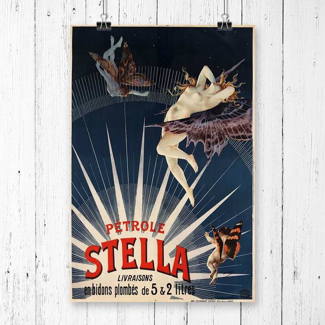 'Vintage Poster Petrole Stella' Vintage Advertisement (59.4 x 42cm)