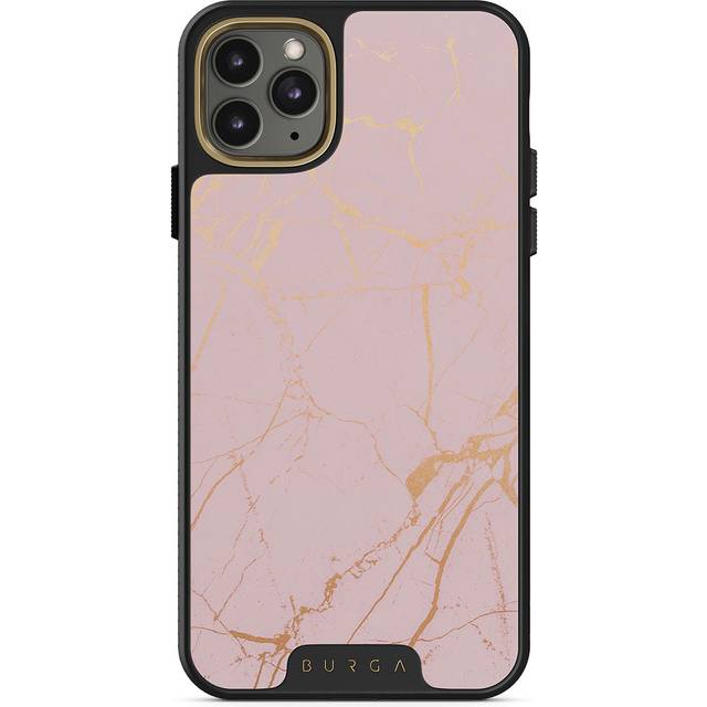 Peachy Gold - Pink Marble iPhone 11 Pro Case, Elite Dark / Gold