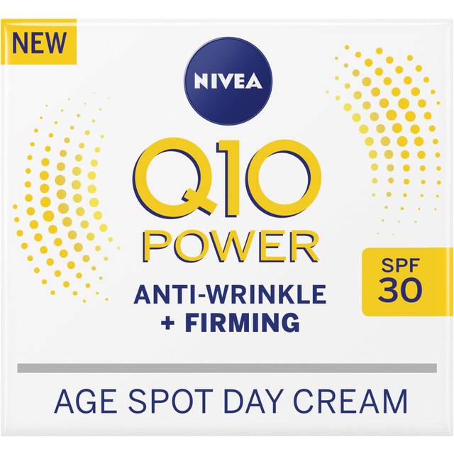 NIVEA Q10 Power Anti-Wrinkle + Firming Age Spot Day Cream SPF30 (50ml), Anti-Ageing Face Cream with Creatine & Q10, Reduces the Appearance of Wrinkl