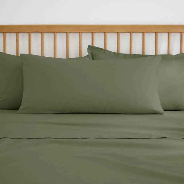 Pure Cotton Large Body Pillowcase - Olive