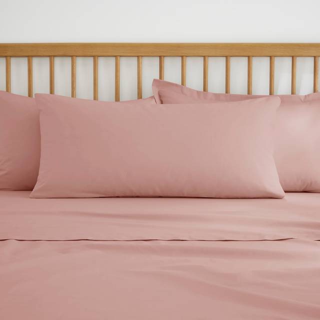 Pure Cotton Large Body Pillowcase - Dusty Pink