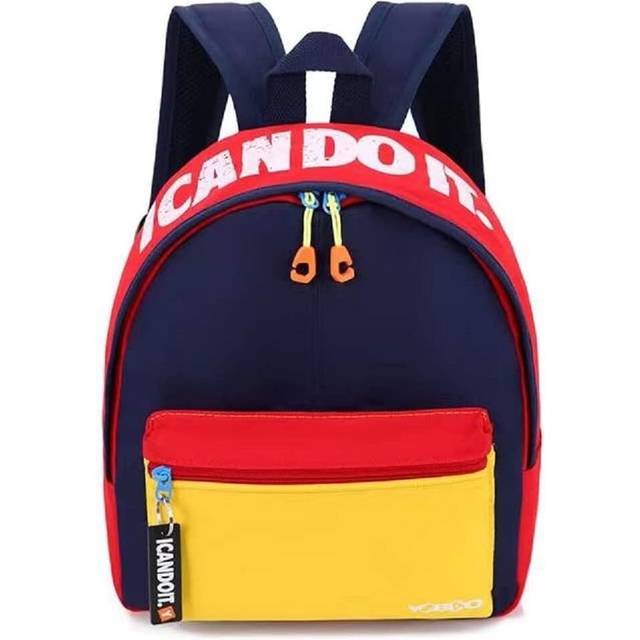 Little Kids Backpack for Boys Girls Toddler Backpack Fits 3 to 6 years Old 13.8 inch Minni School Bag Navy Yellow