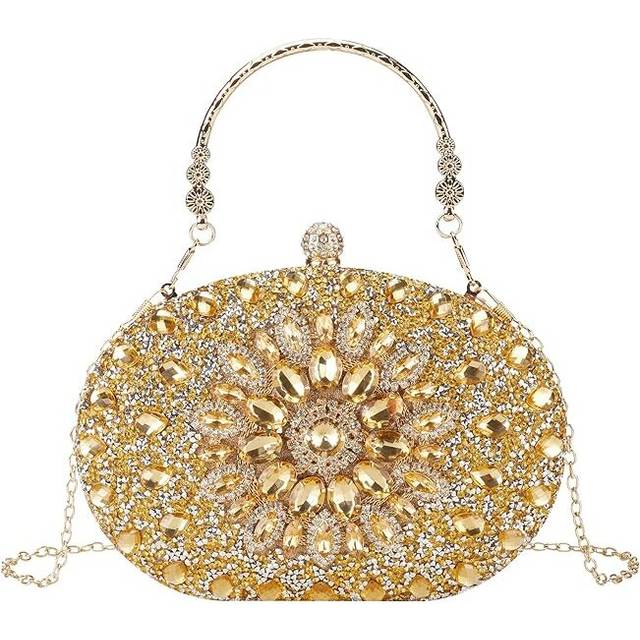 Evening Clutch Purse Rhinestone Clutch Purses for Women,Party Pearl Purses for Women Evening Weddings
