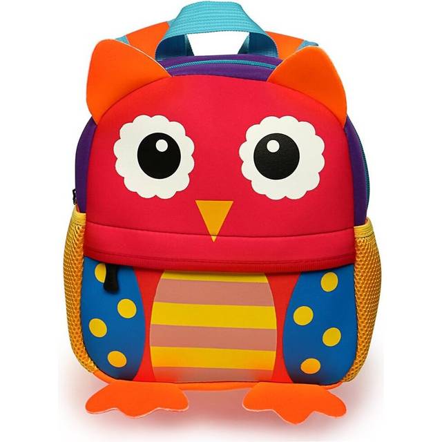 "Kids Toddler Backpack Men and Women Kindergarten Preschool School Bag Cute Rubber Cartoon Backpack for 1-3 Years, 9.45 ""x3.54 ""x9.84"" (Giraffe)"