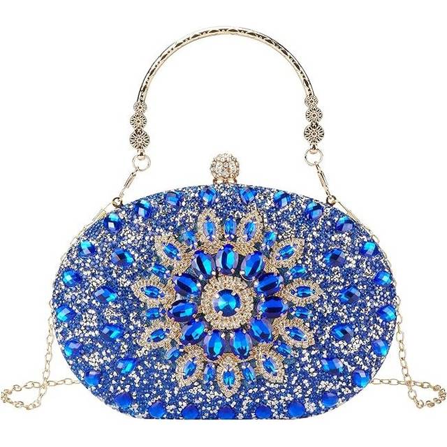 Evening Clutch Purse Rhinestone Clutch Purses for Women,Party Pearl Purses for Women Evening Weddings
