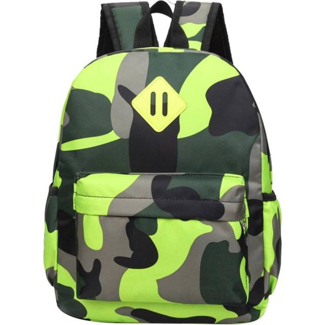 Camo Backpacks for elementary,Preschool Boys Bookbag for Kids,Mini toddler students Schoolbag-Green