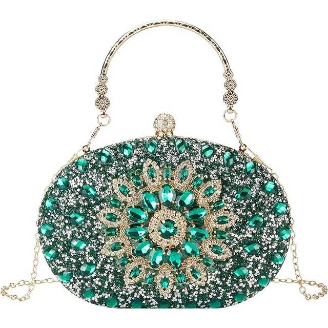 Evening Clutch Purse Rhinestone Clutch Purses for Women,Party Pearl Purses for Women Evening Weddings