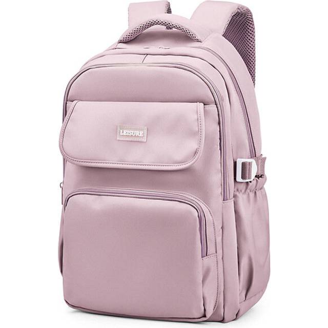 Waterproof School Backpack For College Students Women,Simple Kawaii Bookbags,Casual Laptop Travel Daypack Backpacks,Lightweight School Bags (Purple)