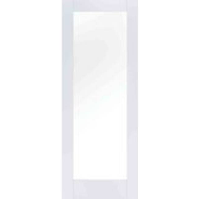 LPD Pattern 10 Clear Glazed - Primed Internal Door (Size: 1981 x 533mm, Thickness: 35mm, Fire Door: No) White