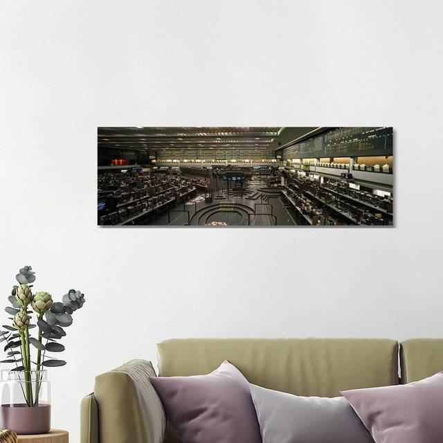 Empty Pits on the Trading Floor After Hours, Chicago Mercantile Exchange - Wrapped Canvas Panoramic Photograph (121.92 cm H x 40.64 cm W x 1.91 cm D)