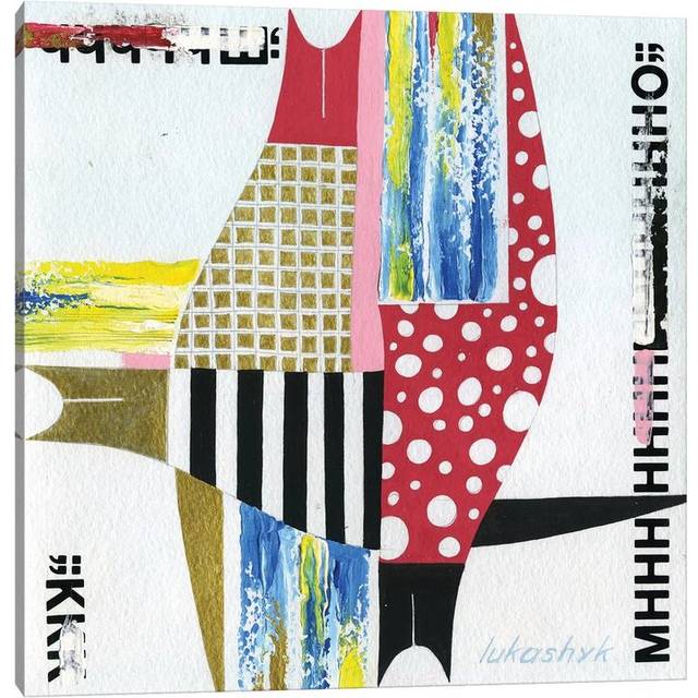 Trio by Neli Lukashyk - Wrapped Canvas Painting (45.72 cm H x 45.72 cm W x 3.175 cm D)