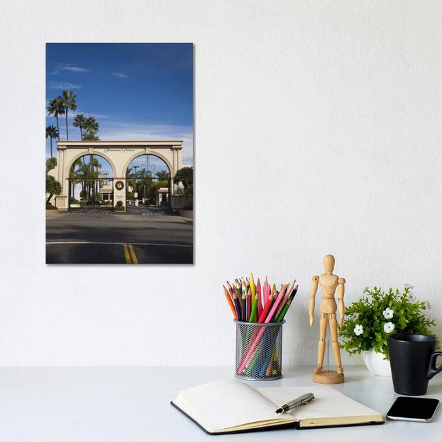 Entrance Gate to a Studio, Paramount Studios, Melrose Avenue, Hollywood, Los Angeles, California, USA by Panoramic Images - Wrapped Canvas Art Prints (30.48cm H x 20.32cm W)