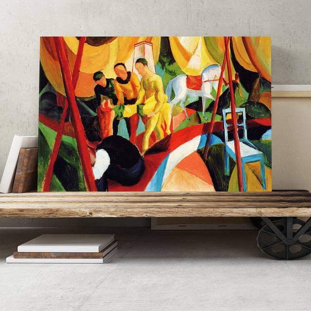 'Circus' by August Macke Painting Print on Canvas (70cm H x 100cm W)