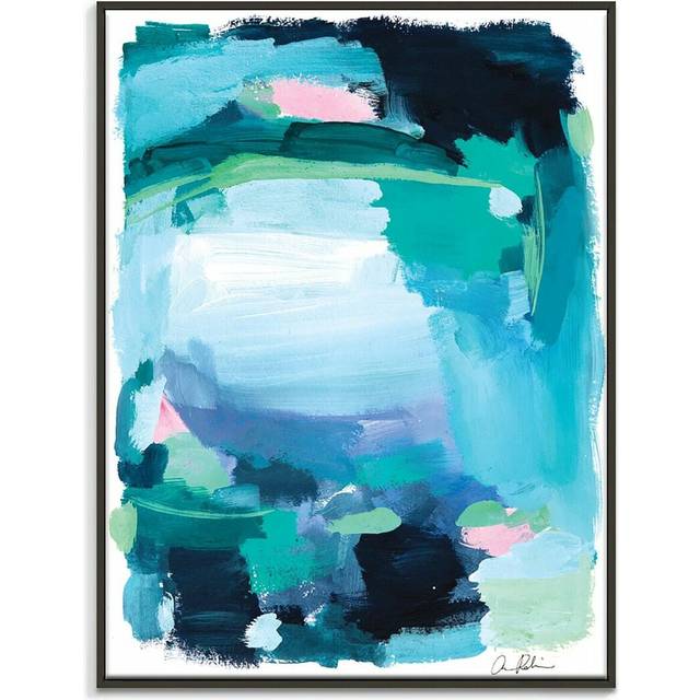 Capri' Art Print on Canvas - Black Floater Frame (51cm H x 41cm W)