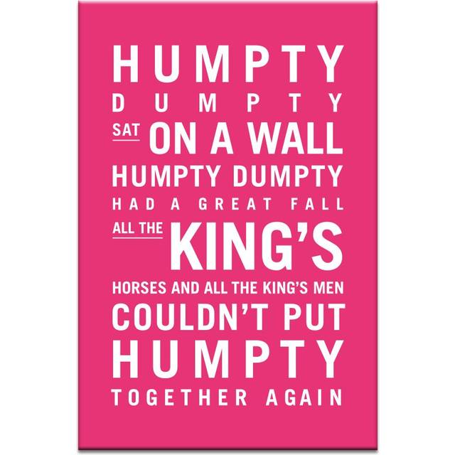 Humpty Dumpty by Nursery Canvas Art in Pink