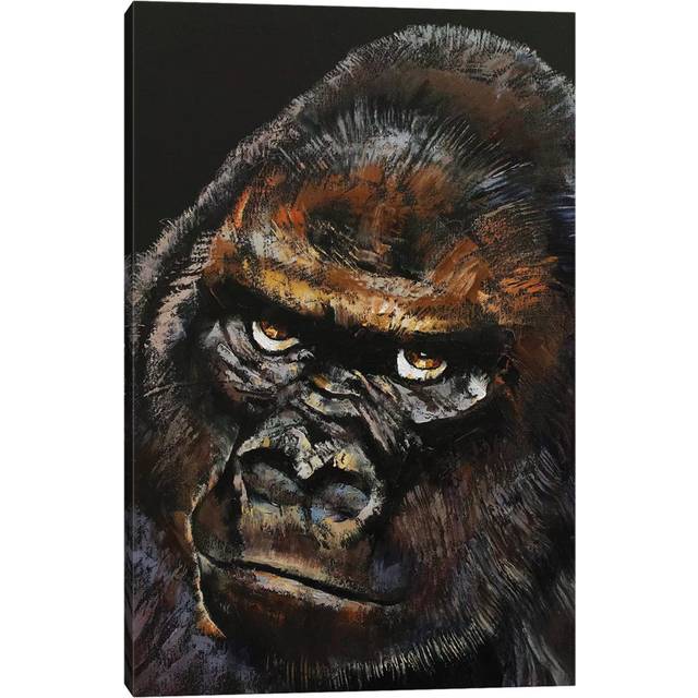Gorilla by Michael Creese - Wrapped Canvas Painting (20.32 cm H x 30.48 cm W)