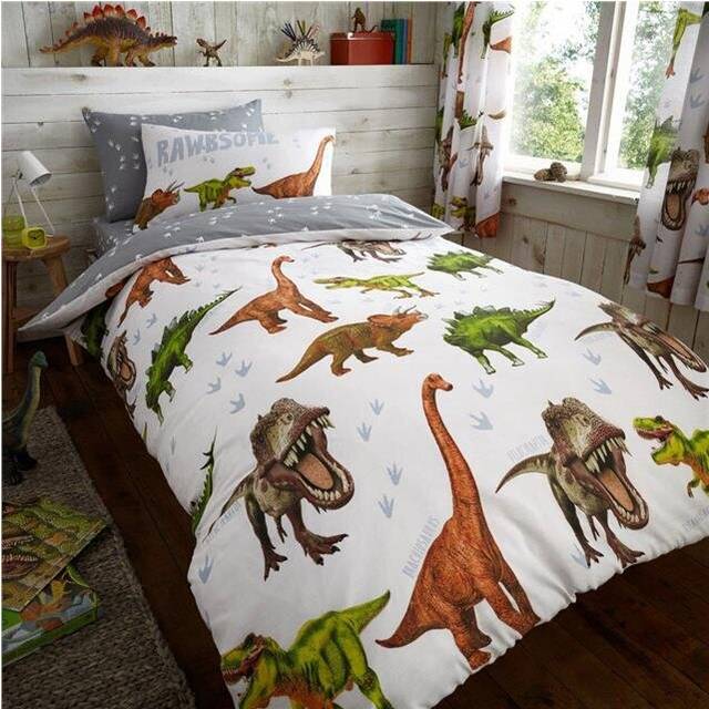 (Duvet Cover & Pillow Case) Dinosaur bedding duvet set quilt cover / sheet set / curtains *buy separately