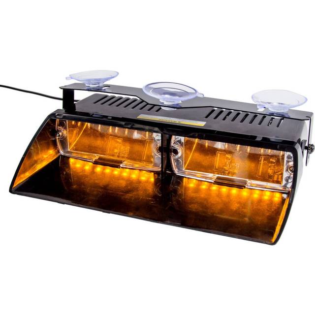 16 LED Emergency Beacon Hazard Warning Windshield LED Strobe Light Lamp for 12V Vehicle Car Truck SUV Interior Roof / Dash / Windshield with...