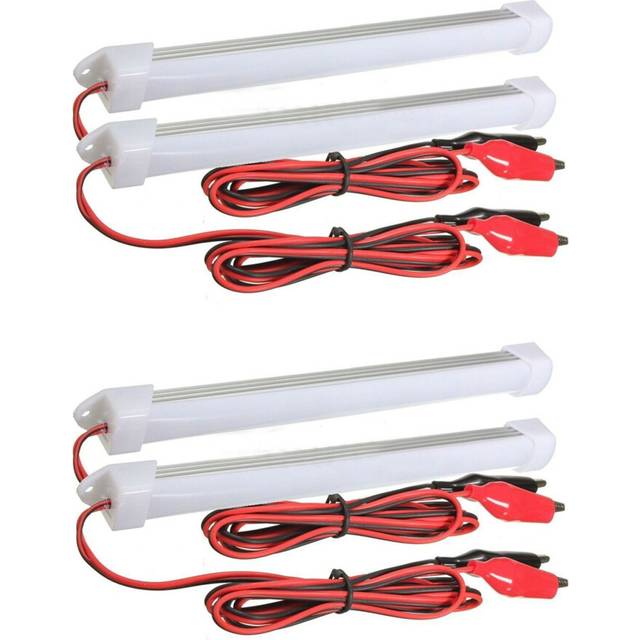4X 12V Car LED SMD Interior Light Bar Tube Strip Lamp Van Boat Caravan Motorhome Cold White