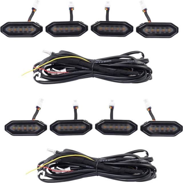 8x LED Front Grille Lights White Light for Jimny JB64 JB74 2019 2020 2021 High Version