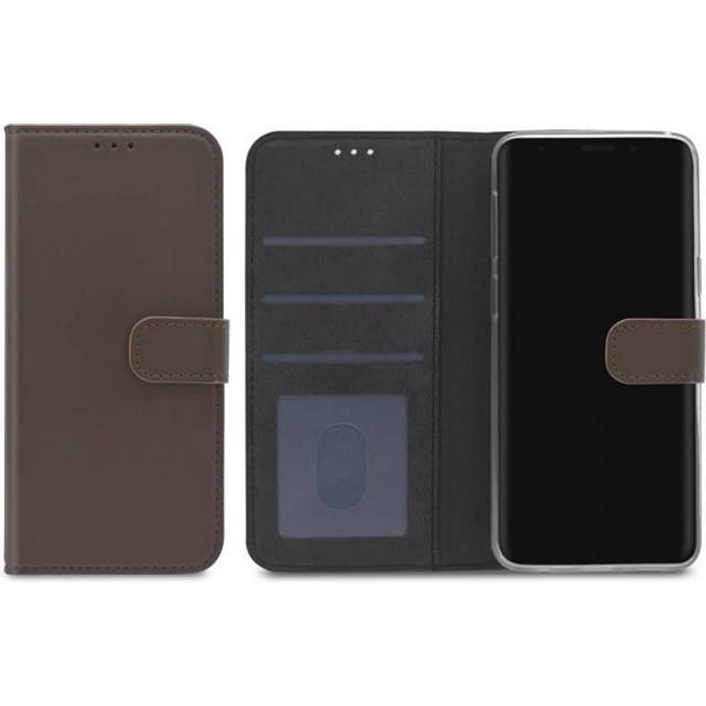 Samsung Galaxy S9 Plus Plånboksfodral i Äkta Läder, Brun