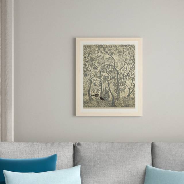 'Blackbird' Framed Graphic Art Print (65cm H X 55cm W)