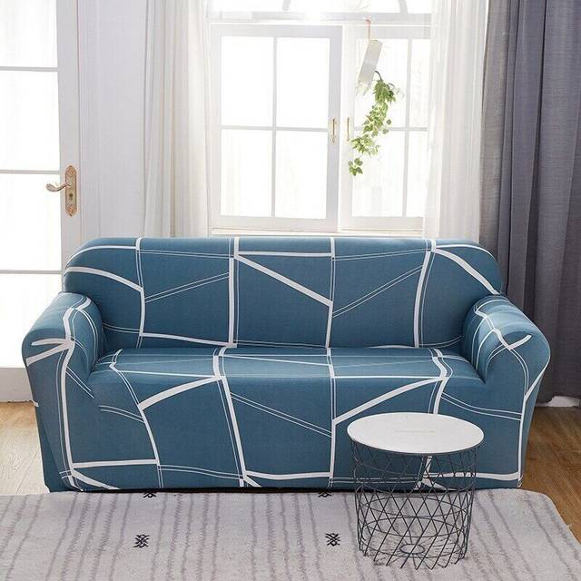 (1PC Small 90-140cm, Color 13) Geometric Sofa Cover Stretch Slipcovers for Living Room Elastic Chair Sofa Towel