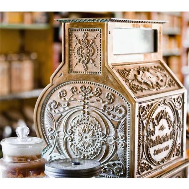 Vintage Cash Register in Kilby General Store Museum at Kilby Historic Site Poster Print - 32 x 28 in. - Large