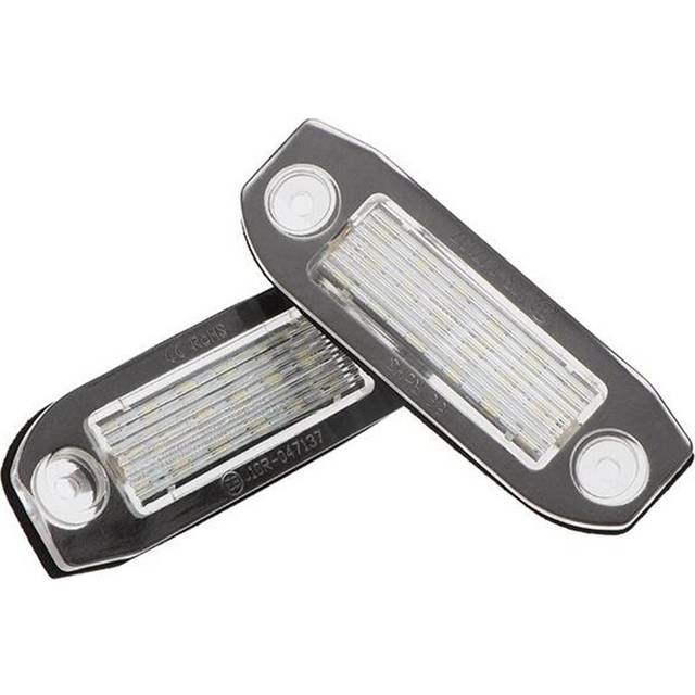 2PCS Car LED License Plate Light Super Bright Canbus for S80 XC90 S40 XC60 S60 C70 V50 XC70 V70 White